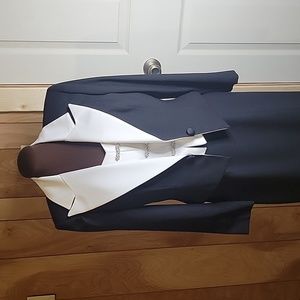 Black & White Formal Dress w Blazer